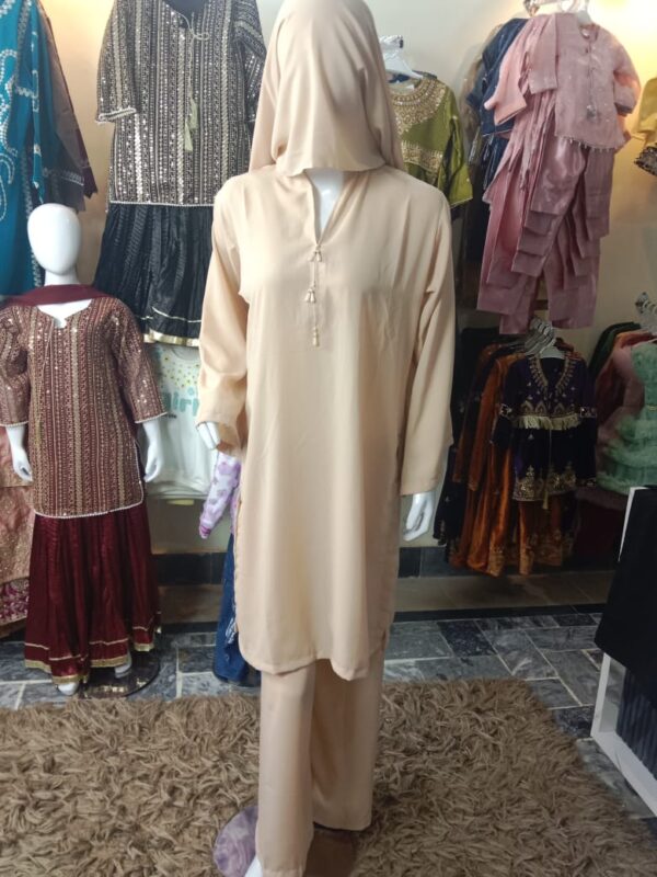 3 Piece Suit (stitched)  Fabric/ Jharjhat