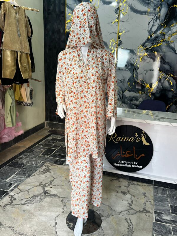 3 Piece Suit (stitched) Fabric/ Jharjhat
