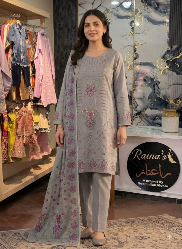 3 piece suit (stitched) fabric: Lwan