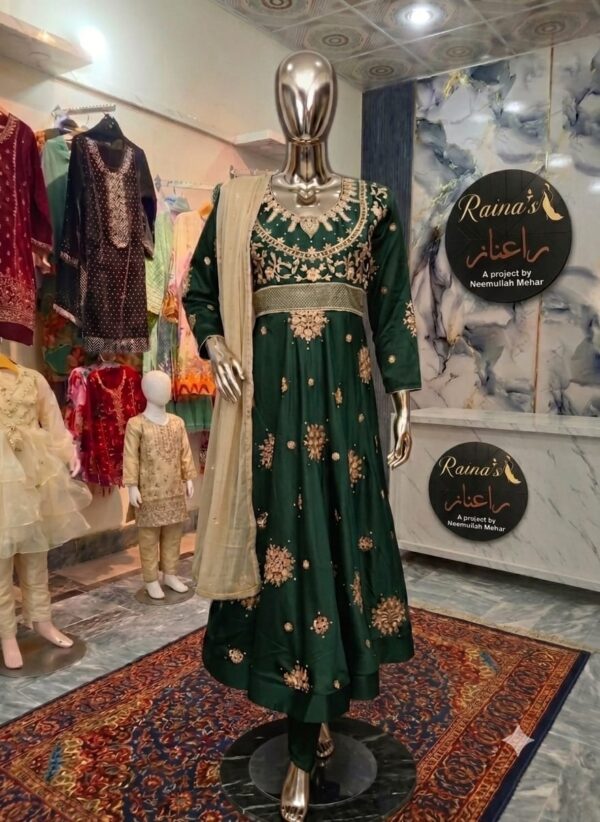 3piece frock (Stitched)